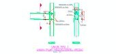 detalle constructivo de unión soporte con viga metálica