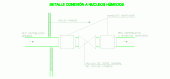 detalle de conexión fontanería en núcleos húmedos