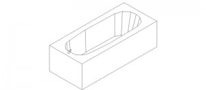 bañera en 3 dimensiones