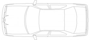 Coche. Vista en Planta. Alfa Romeo.