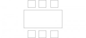 Mesa rectangular 6 sillas-mod 4