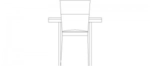 Silla en alzado