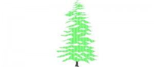 Árbol visto en alzado,mod. 2