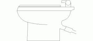 Alzado lateral de bidé