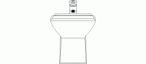 Alzado frontal de bidé