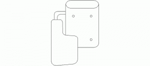 Silla escolar en planta, mod. 2