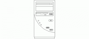 CPU, alzado frontal