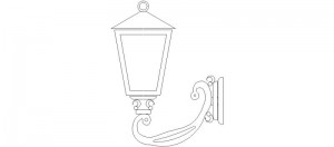 Alzado farol de pared-mod 2