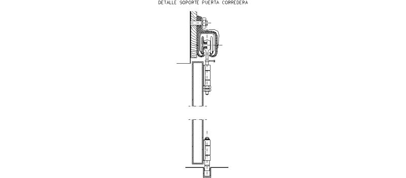 Resultado de imagen para detalle riel puerta corredera