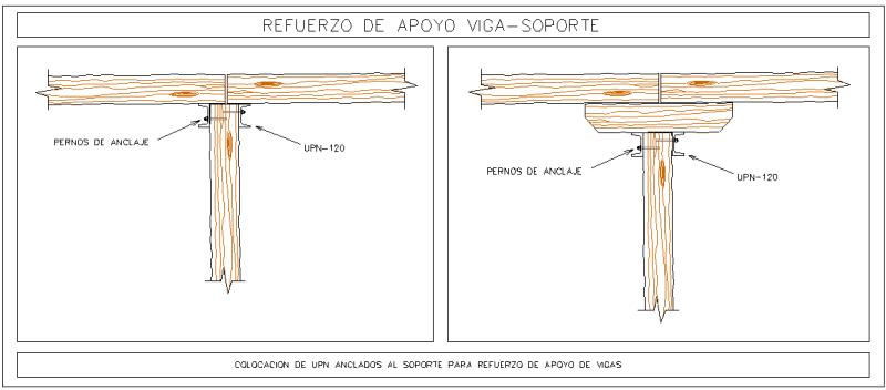 Anclajes en madera en AutoCAD  Descargar CAD gratis (47.08 KB