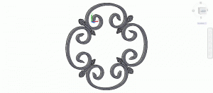 3d cerrajería, roseta cuádruple