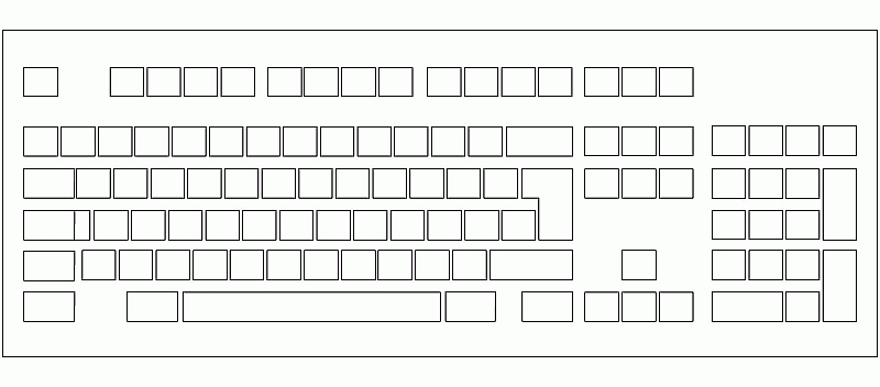Consciente Mirar atrás sistema Bloques AutoCAD Gratis de teclado visto en planta