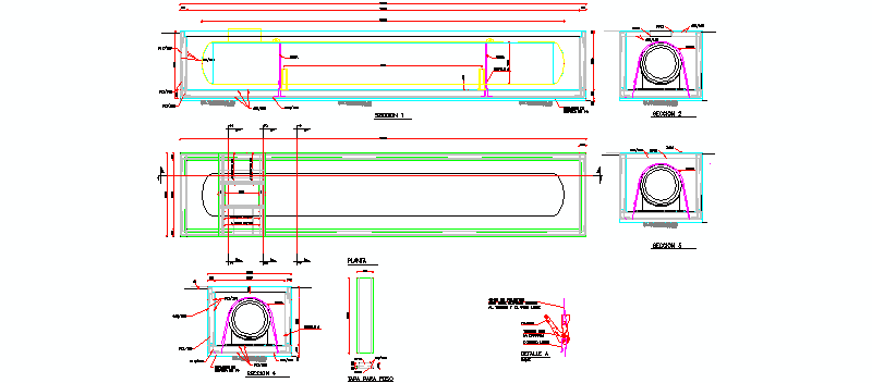 Detalle constructivo depósito enterrado de gas