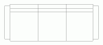 sofá de 3 plazas visto en planta, 01
