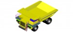 camión movimiento de tierras en 3d (3 dimensiones)