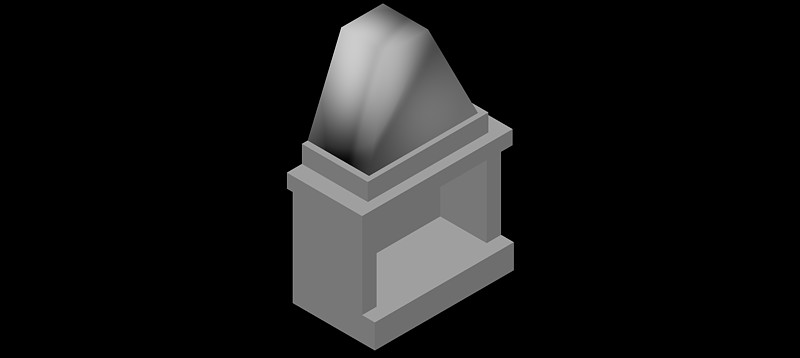 chimenea en 3d (3 dimensiones) modelo 01