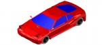 Coche en 3d (3 dimensiones) modelo 03