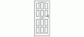 puerta principal en alzado, modelo 06