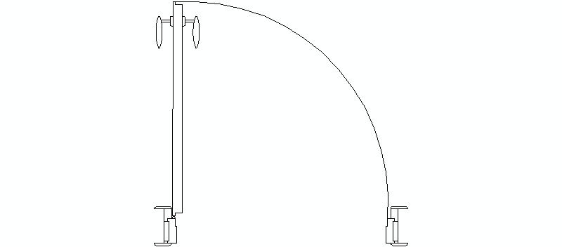 puerta de paso interior en planta 86 cm