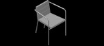 silla en 3d (3 dimensiones) modelo 08
