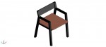 silla en 3d (3 dimensiones) modelo 09
