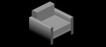 Sillones en 3d (3 dimensiones) modelo 01