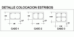 detalle colocación de cercos o estribos