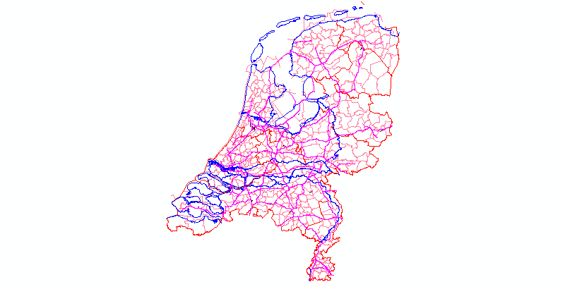 Mapa de Países Bajos (Holanda)