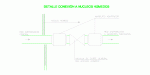 detalle de conexión fontanería en núcleos húmedos