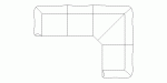 sofá de esquina para 4 plazas en planta