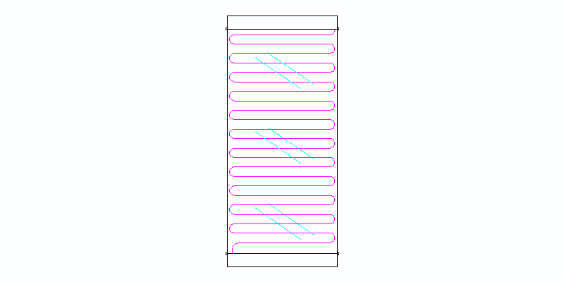 Esquema de panel solar vertical