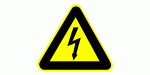 señal de peligro por riesgo eléctrico