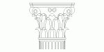 capitel columna de estilo corintio