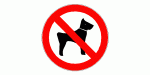 señal de prohibido entrada con perros