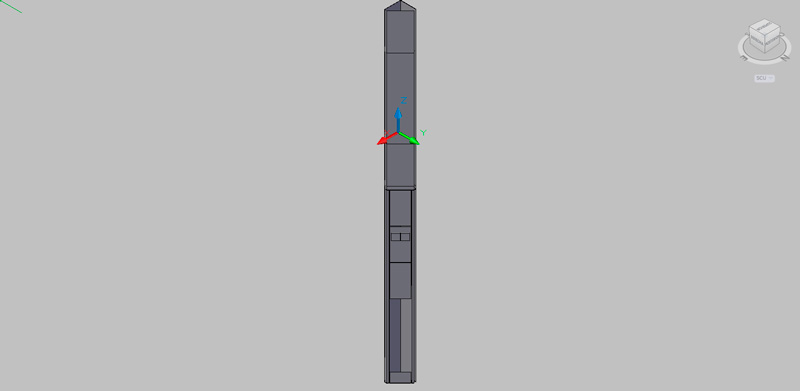 Columna servicios para instalaciones de laboratorio en 3d