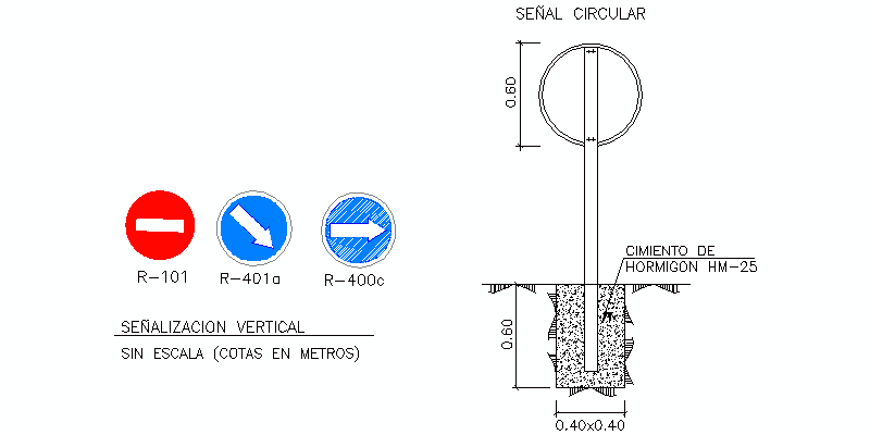 señales verticales de tráfico