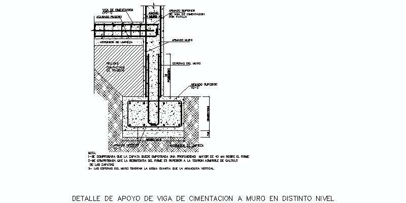 detalle-apoyo-viga-muro-distinto-nivel