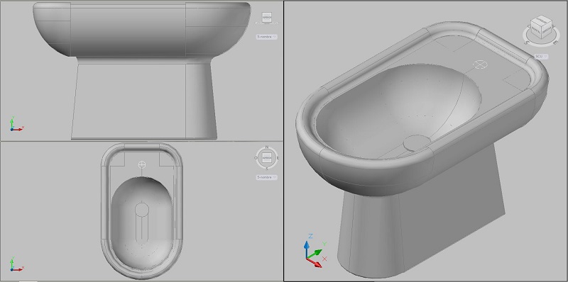 bidé en 3 dimensiones