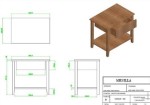 completo proyecto de diseño de mesilla en 3 dimensiones