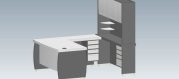 modulo completo para puesto de trabajo en oficina – objeto BIM