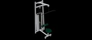 maquina jalones musculación en 3D
