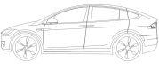 Tesla Model X – 2015 – alzado lateral