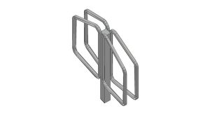 Aparcabicis de doble cara en 3D