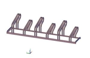 Aparcabicis 3D de Alta Capacidad (6 Plazas)