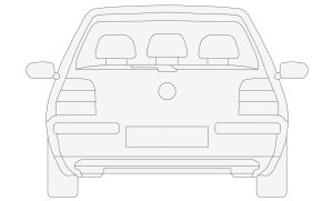 Volkswagen Golf IV alzado posterior